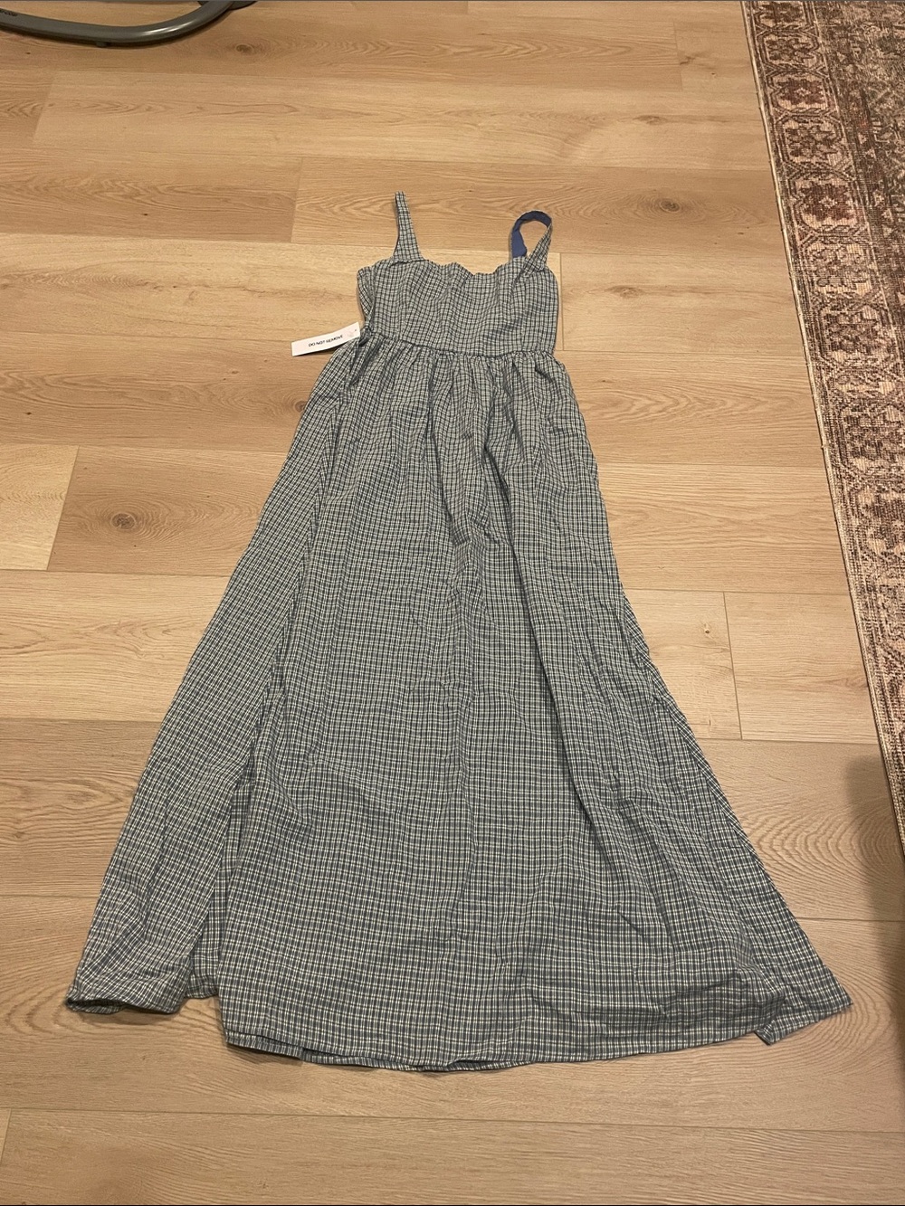 Princess Polly Cartmel Check Maxi Dress Navy - Picture 8 of 12
